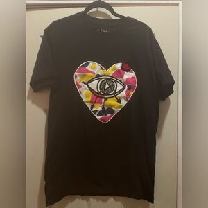 Bleeker and Mercer Heart Eye Black T-Shirt